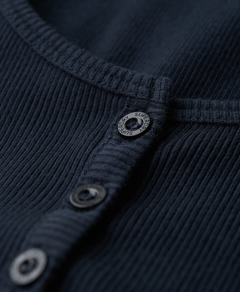 koszulka bez rękawów athletic essentials z guzikami w kolorze eclipse navy