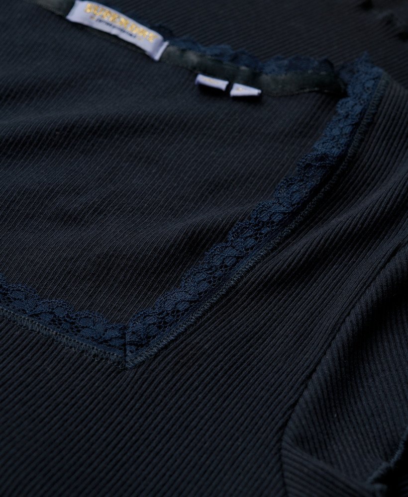 bluzka athletic essentials square neck w kolorze eclipse navy