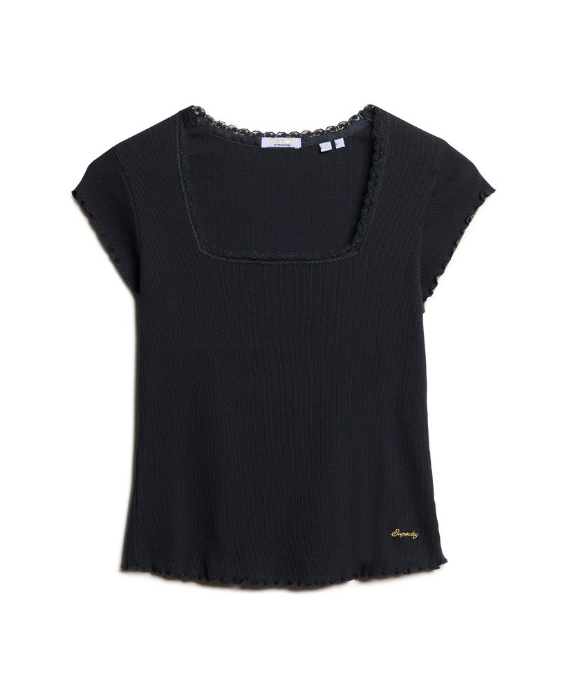 bluzka athletic essentials square neck w kolorze eclipse navy