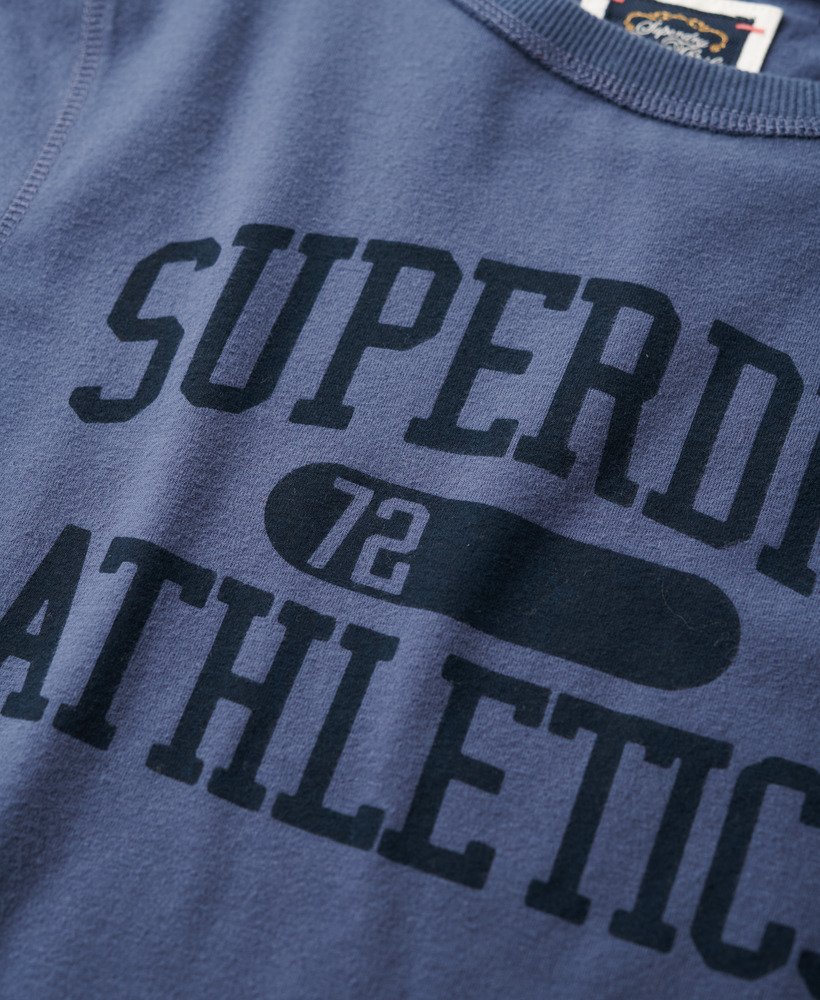 athletic essentials ringer slim long sleeved top w kolorze mariner navy