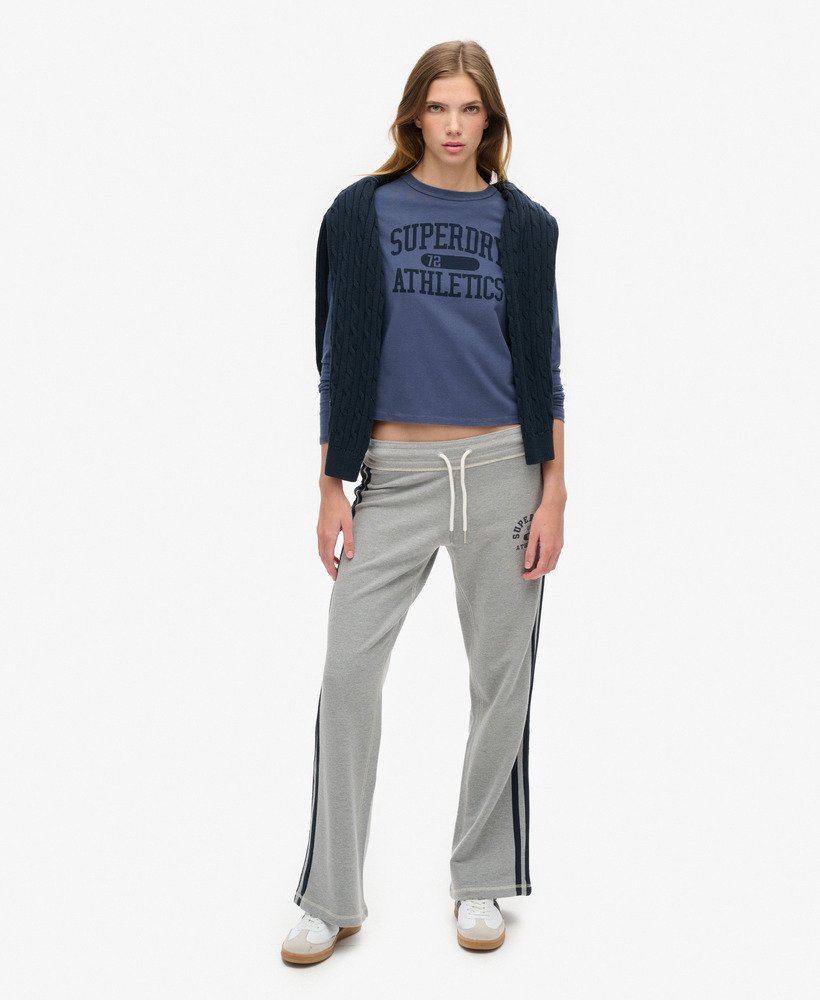 athletic essentials ringer slim long sleeved top w kolorze mariner navy