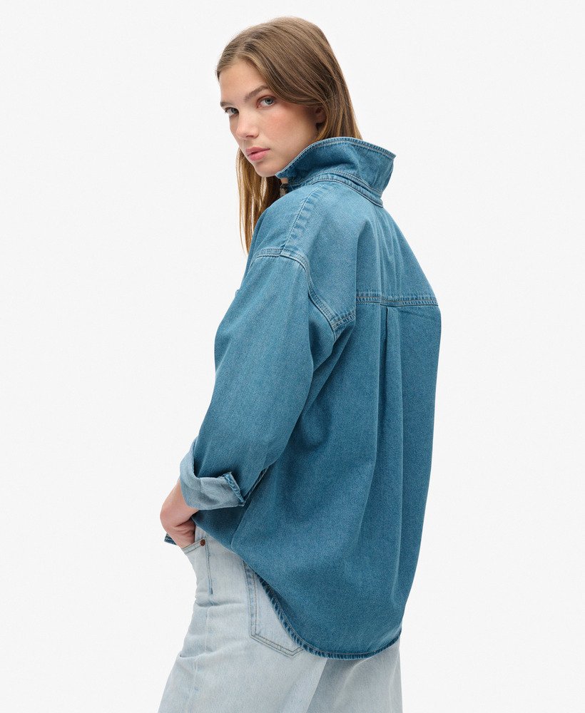 koszula wierzchnia z dżinsu w kolorze vintage blue wash