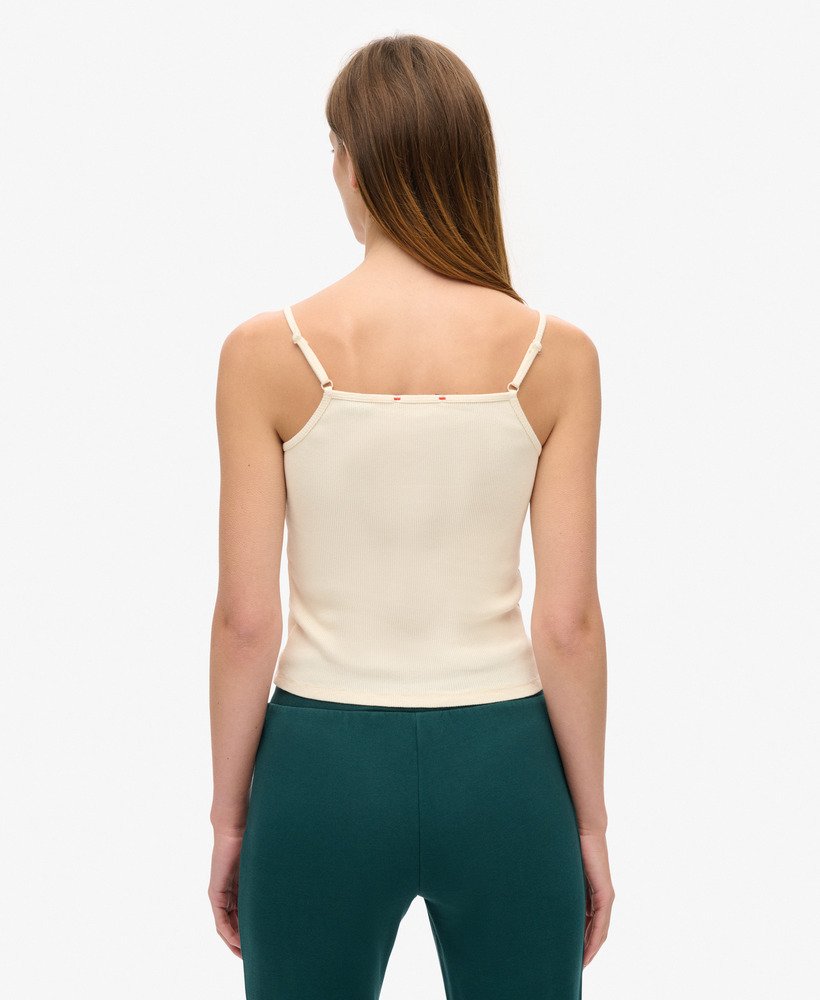 koszulka athletic essentials graphic button top w kolorze turtledove cream