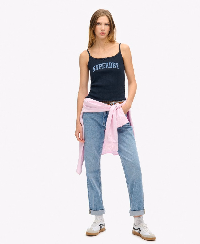 Koszulka Athletic Essentials Graphic Pointelle Cami Top