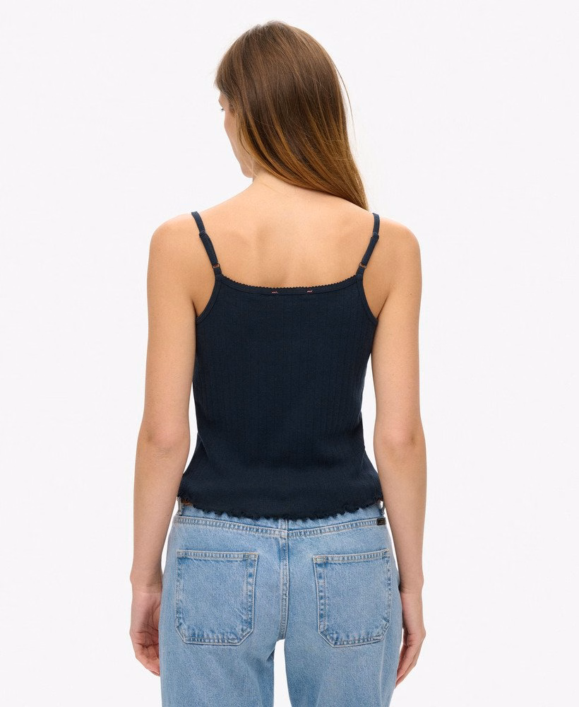 Koszulka Athletic Essentials Graphic Pointelle Cami Top