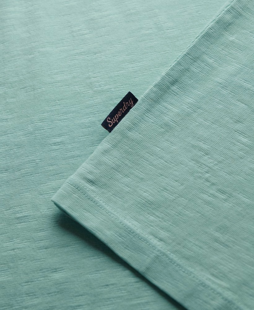 Niezbędny top z nadrukiem logo Garment Dye