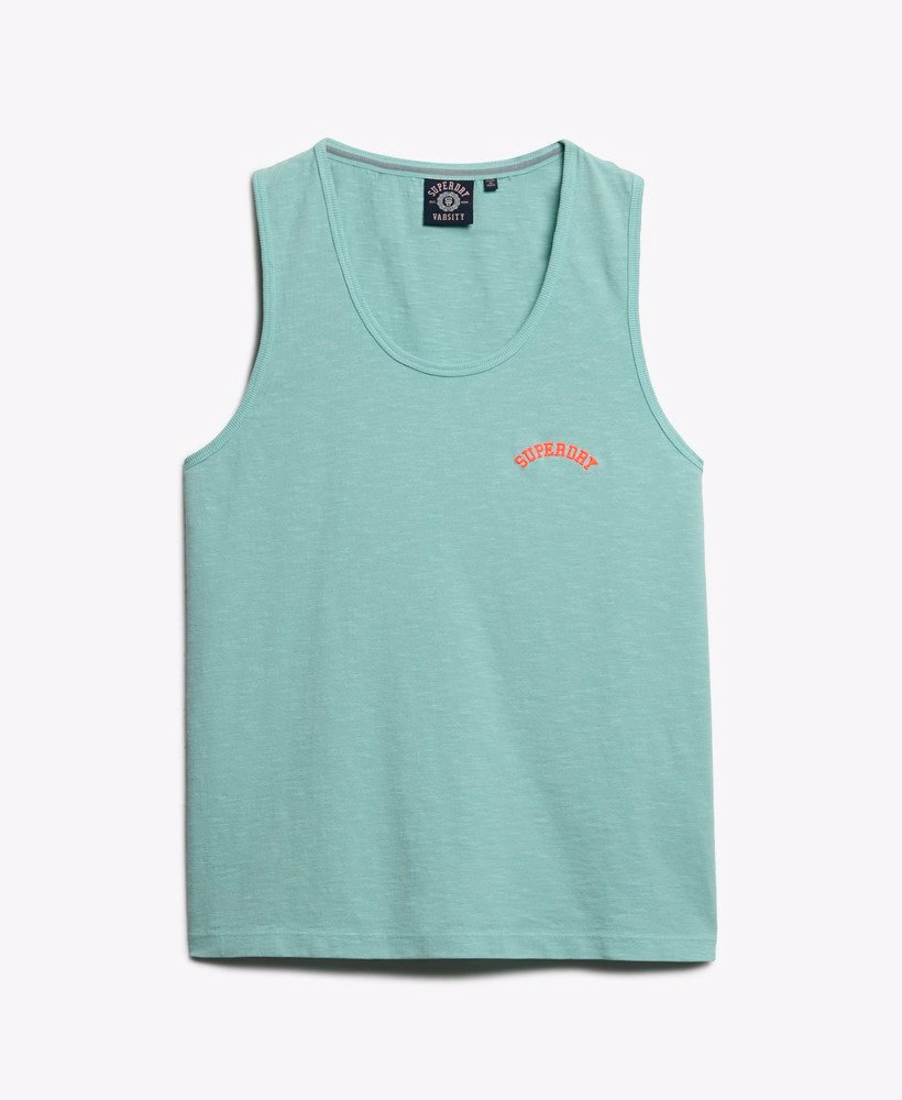 Niezbędny top z nadrukiem logo Garment Dye
