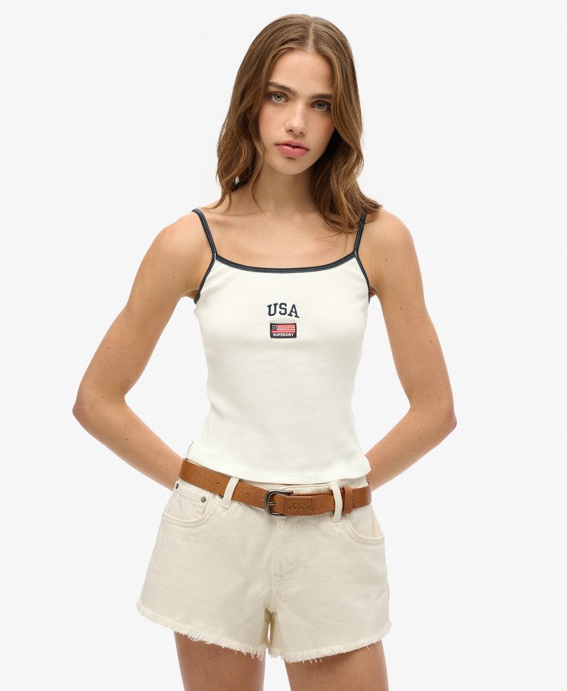koszulka athletic essentials cami top w kolorze off white