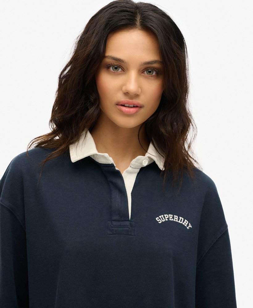 koszulka rugby athletic essentials graphic w kolorze nautical navy