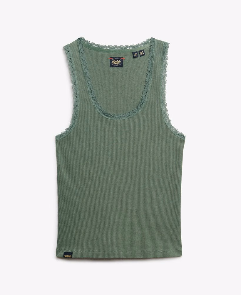 Kamizelka z koronkowym wykończeniem w stylu vintage