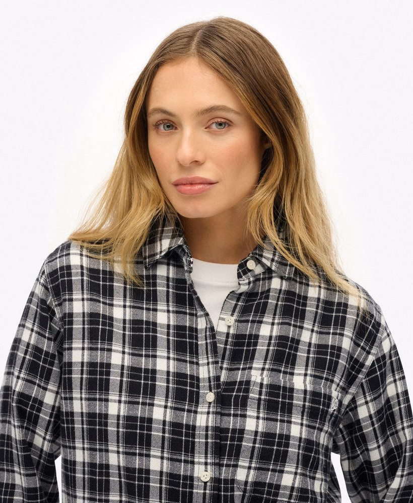 Koszula flanelowa w kratkę Boyfriend