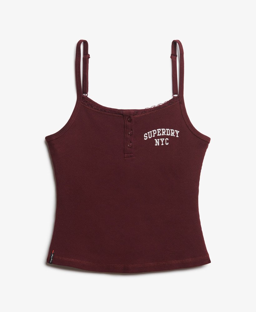 koszulka athletic essentials z haftowanymi guzikami i zapięciem na guziki w kolorze czerwonym
