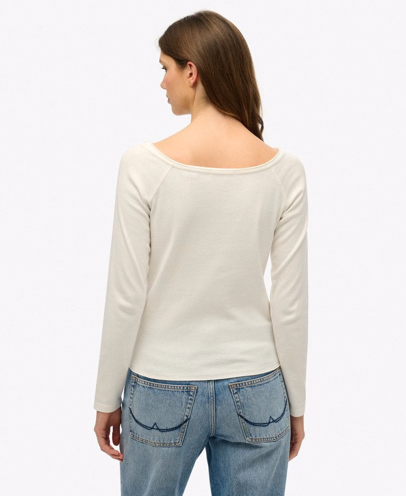 Top Bardot z odkrytymi ramionami