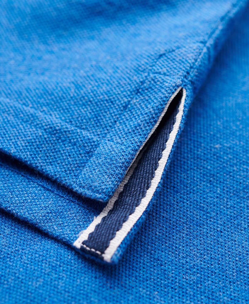 klasyczna koszulka polo pique w kolorze varsity blue marl