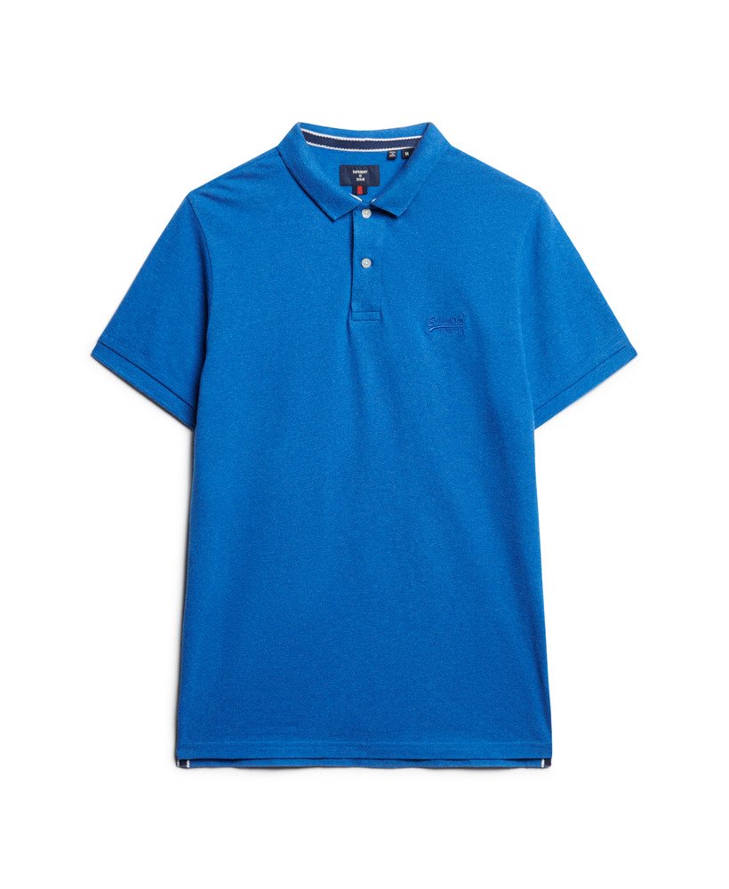 klasyczna koszulka polo pique w kolorze varsity blue marl