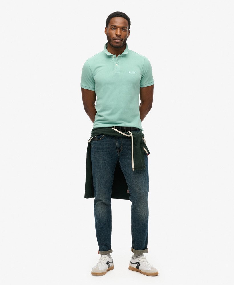 zniszczona koszulka polo w kolorze fresh mint