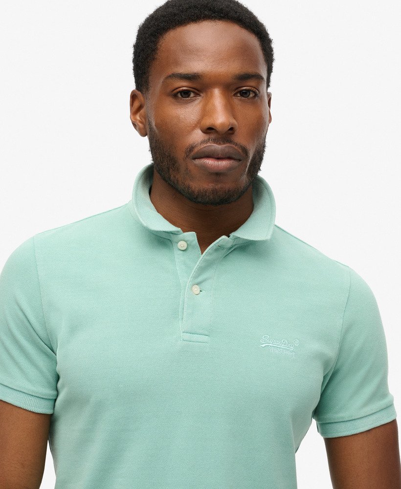 zniszczona koszulka polo w kolorze fresh mint