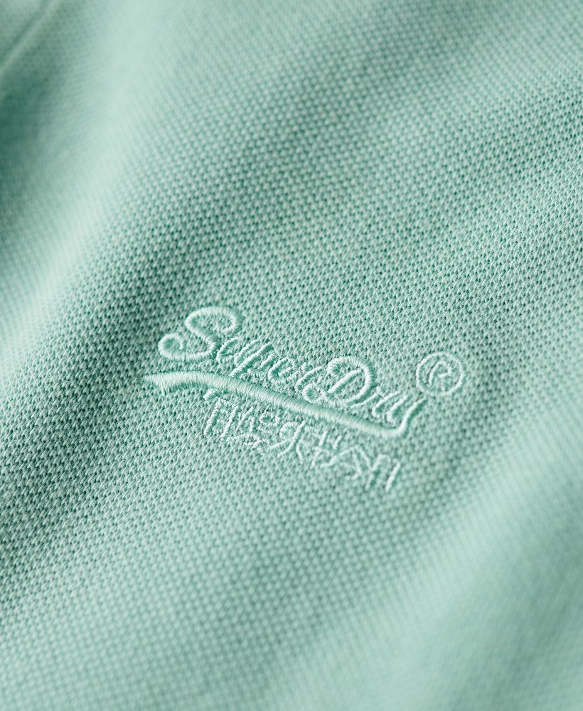 zniszczona koszulka polo w kolorze fresh mint