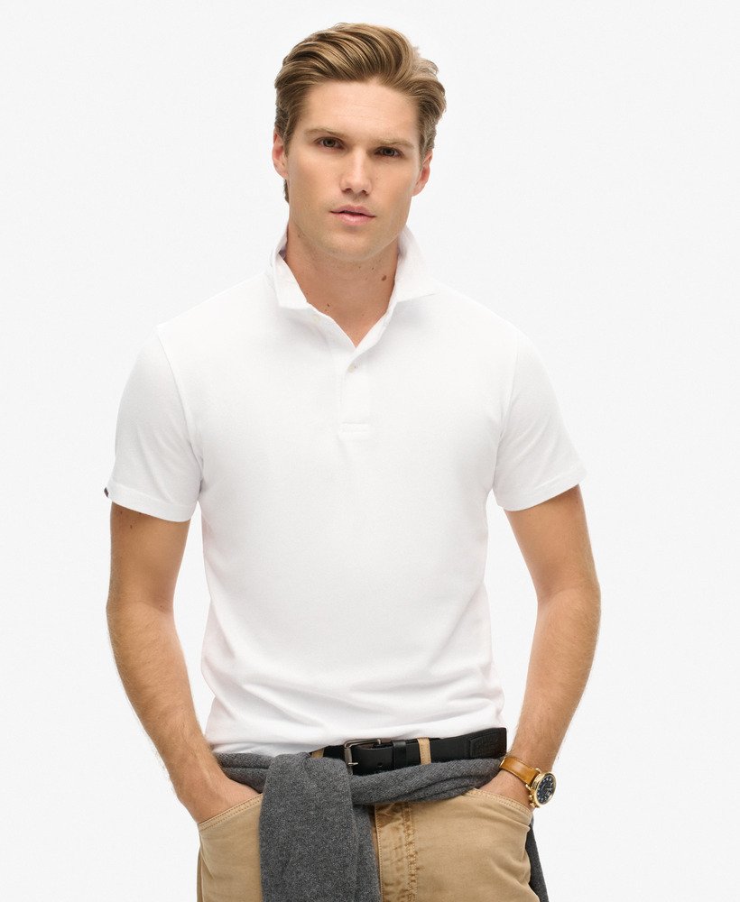 koszulka polo z jerseyu w kolorze optic
