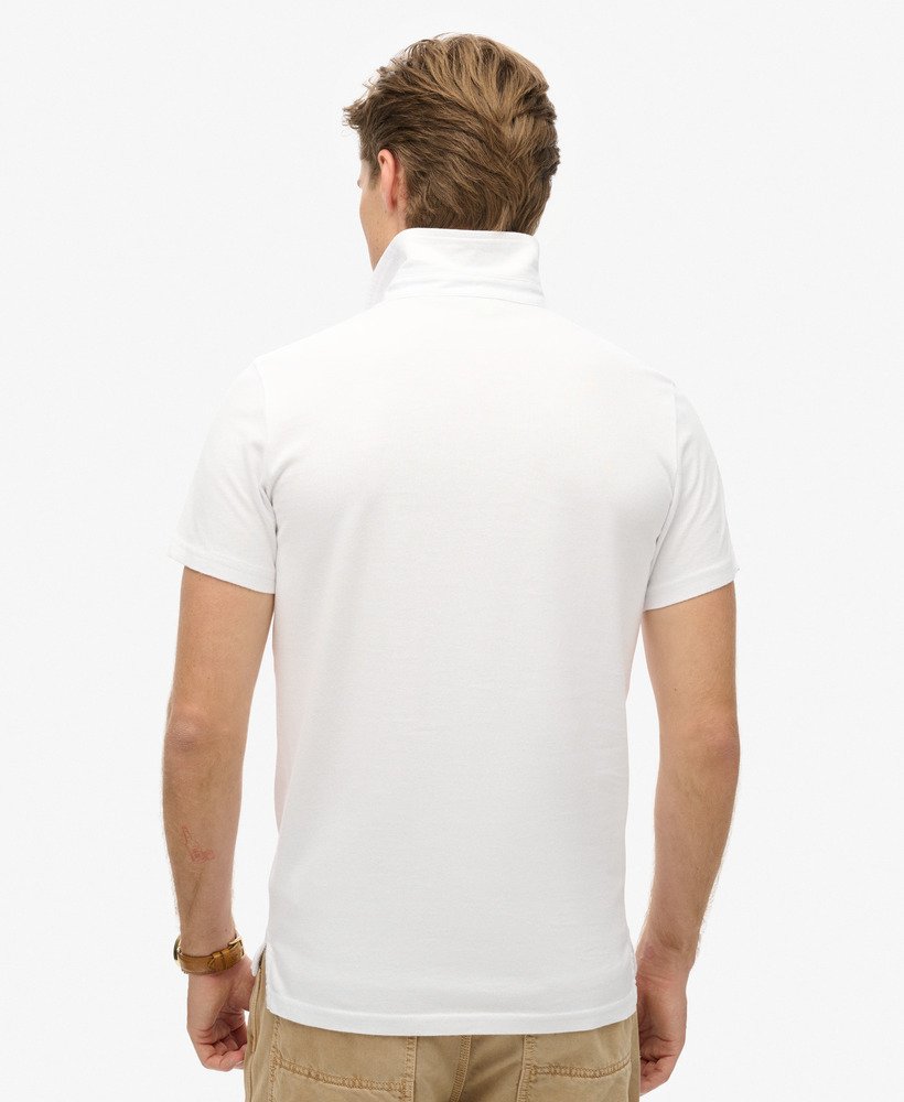 koszulka polo z jerseyu w kolorze optic