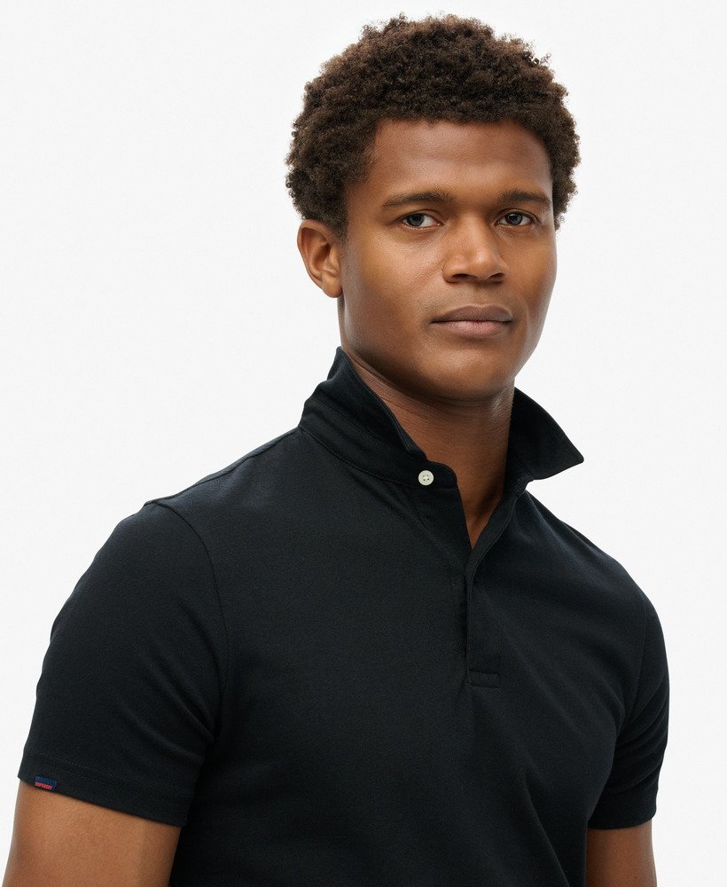 koszulka polo jersey w kolorze czarnym