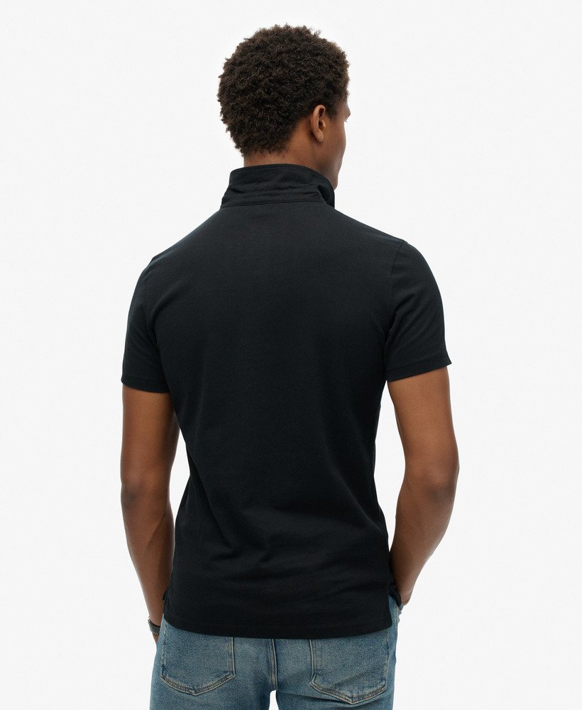 koszulka polo jersey w kolorze czarnym
