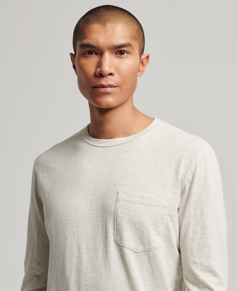 bluzka z długim rękawem w kolorze desert bone off white marl