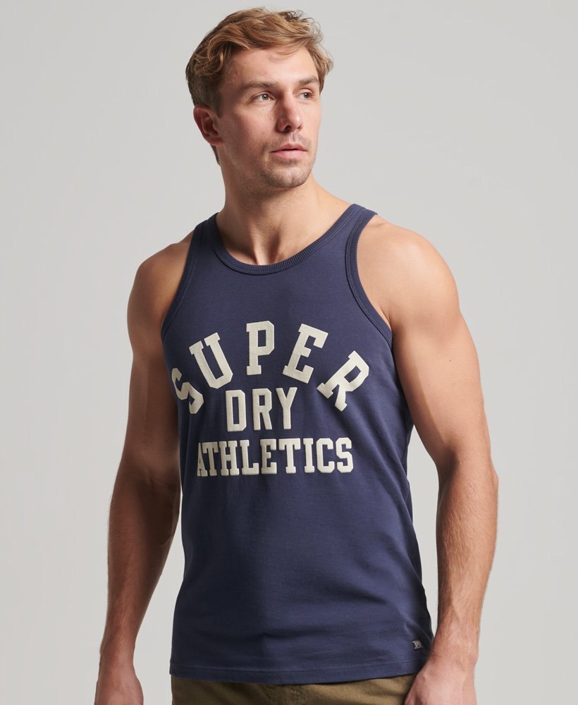 koszulka sportowa vintage z bawełny organicznej w kolorze lauren navy
