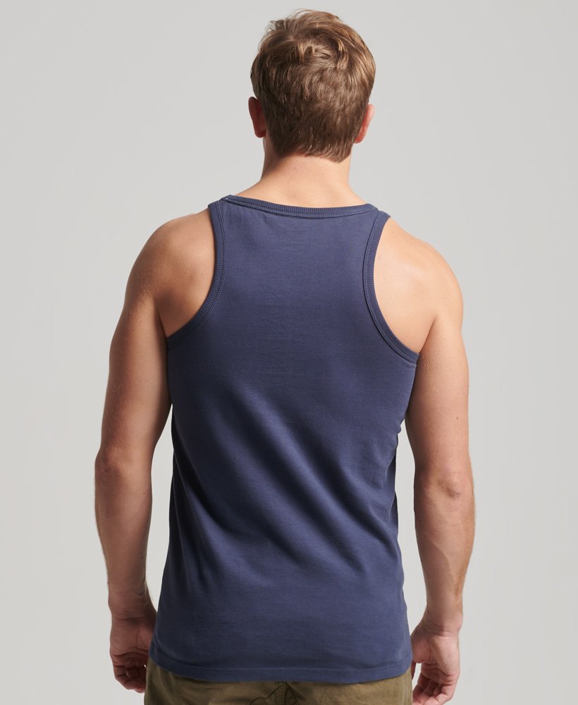 koszulka sportowa vintage z bawełny organicznej w kolorze lauren navy
