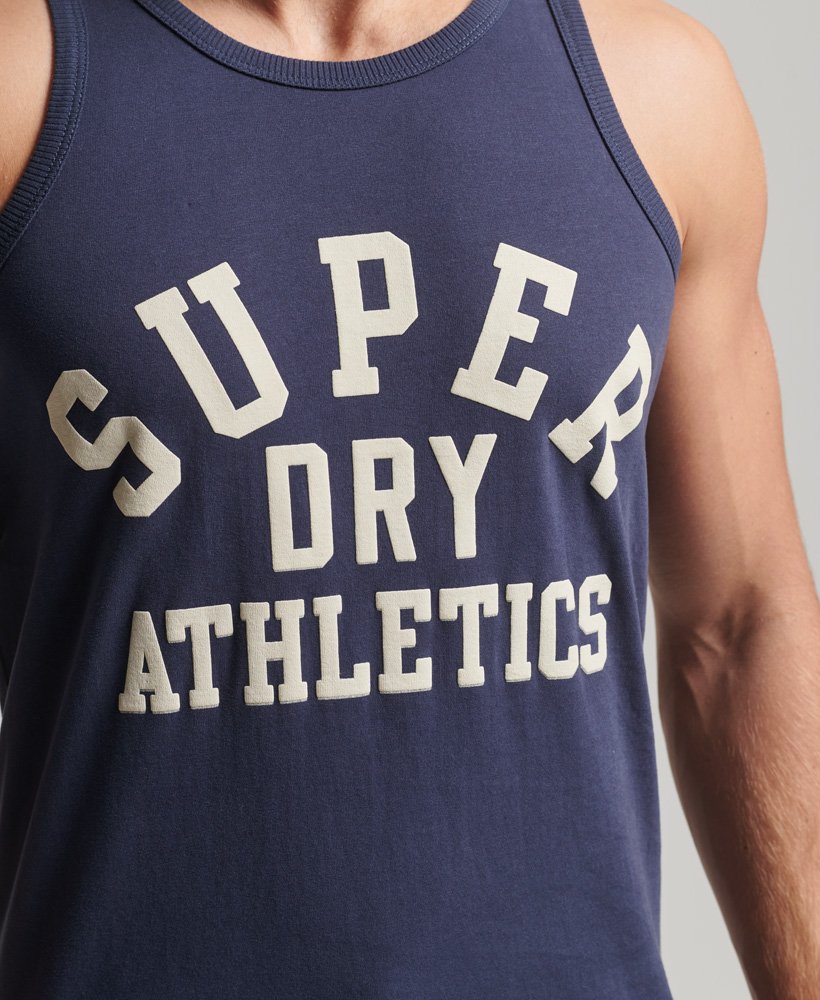 koszulka sportowa vintage z bawełny organicznej w kolorze lauren navy