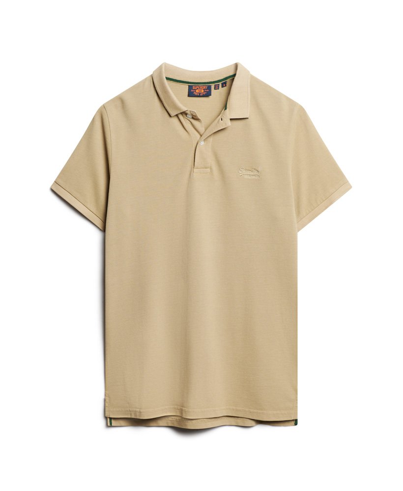 zniszczona koszulka polo w kolorze canyon sand brown