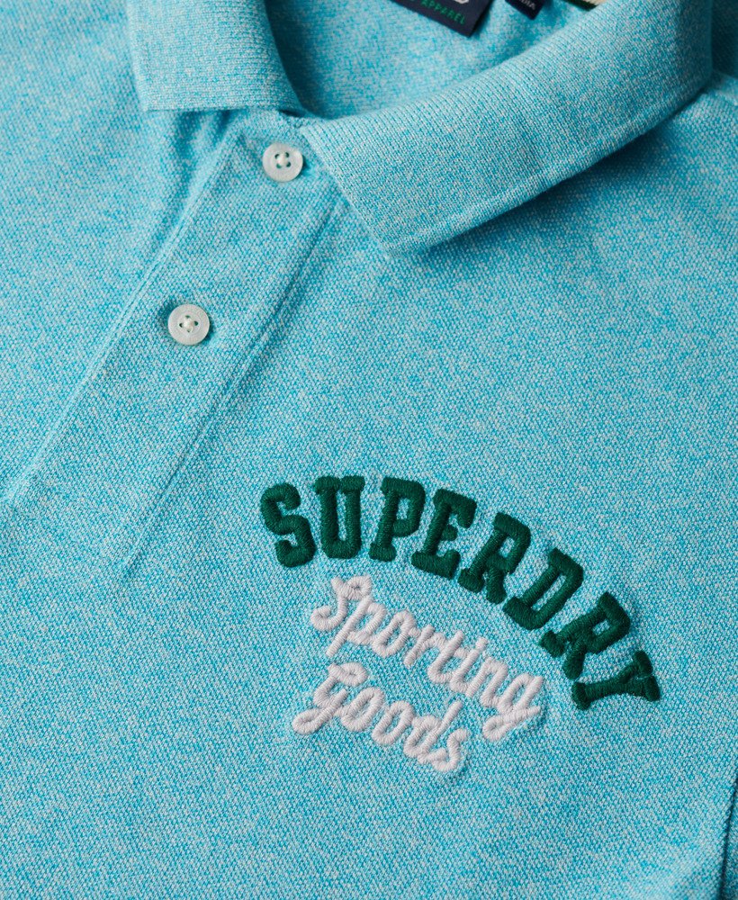 koszulka polo superstate w kolorze aqua blue grit
