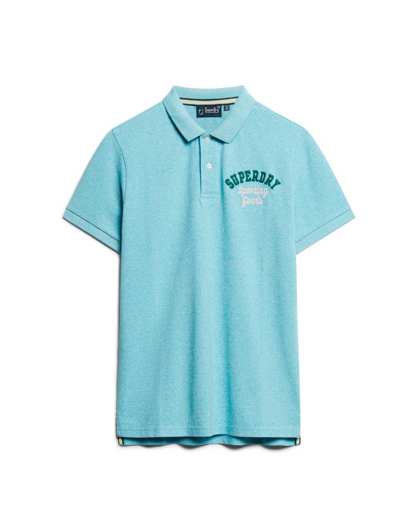 koszulka polo superstate w kolorze aqua blue grit