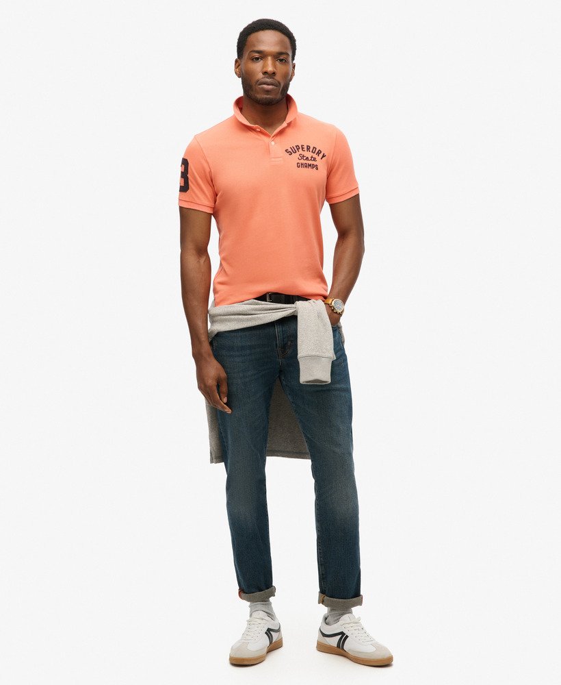 koszulka polo superstate w kolorze sunburst coral