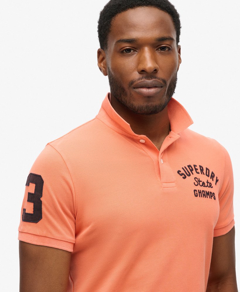 koszulka polo superstate w kolorze sunburst coral