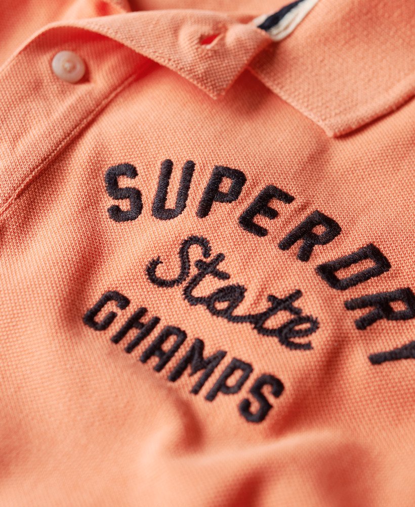 koszulka polo superstate w kolorze sunburst coral