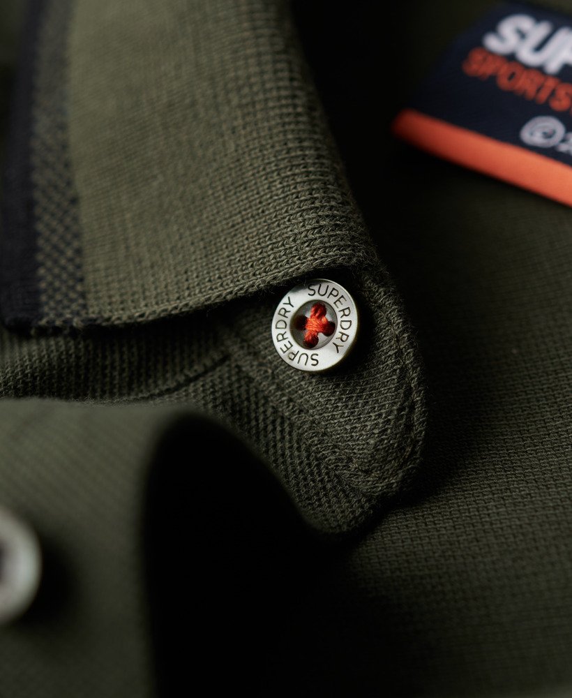 koszulka polo z podwyższonym stanem w kolorze army khaki