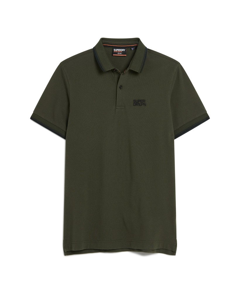 koszulka polo z podwyższonym stanem w kolorze army khaki