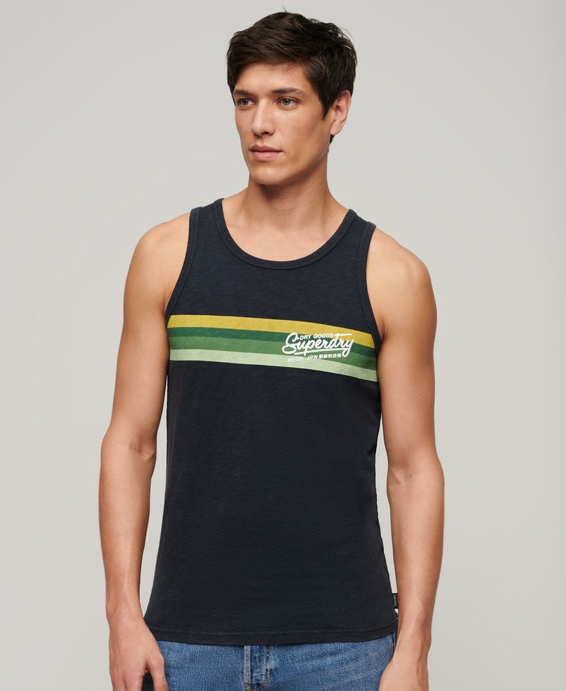 kamizelka cali striped logo w kolorze eclipse navy slub