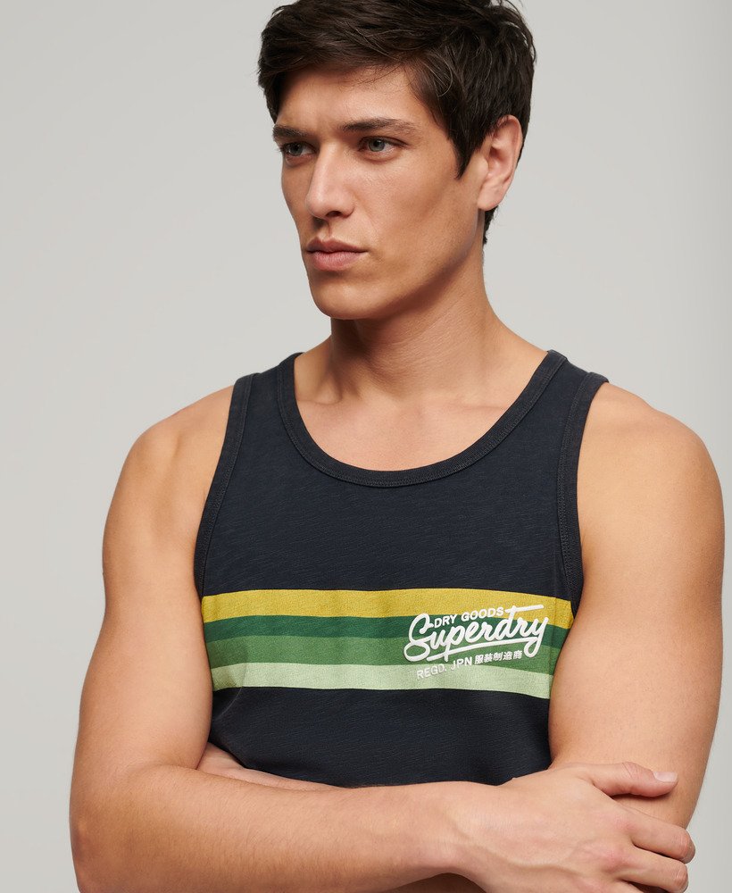 kamizelka cali striped logo w kolorze eclipse navy slub