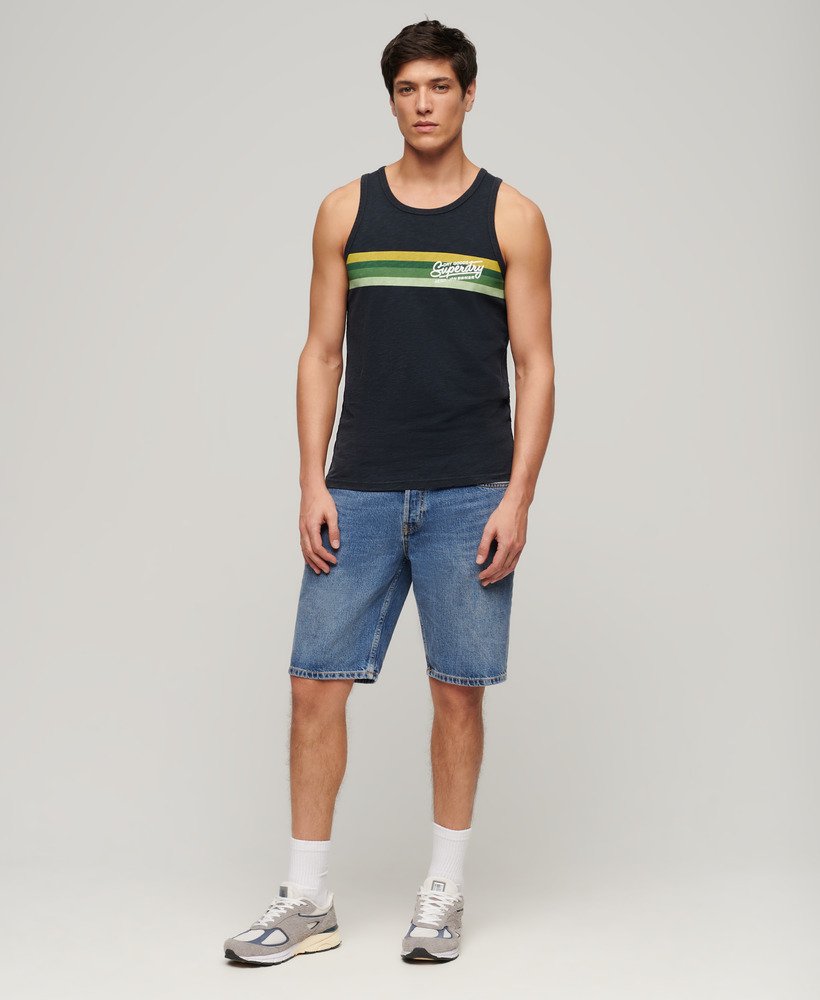 kamizelka cali striped logo w kolorze eclipse navy slub