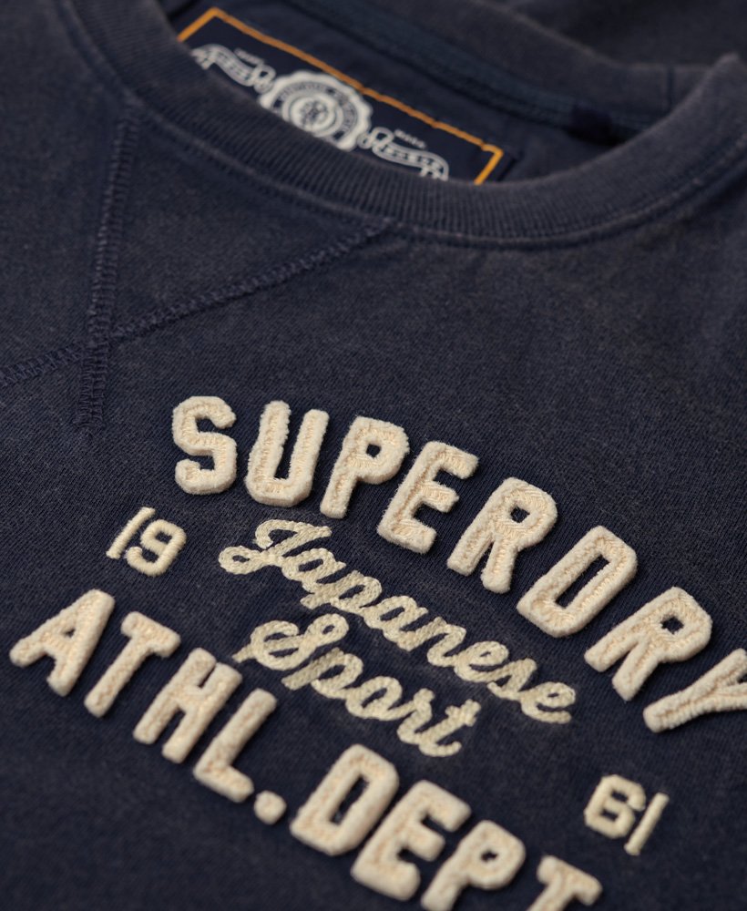 klasyczny sportowy top z długim rękawem w kolorze rich navy