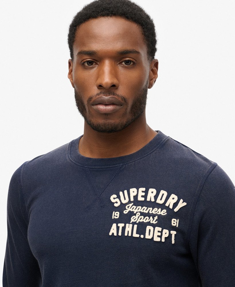 klasyczny sportowy top z długim rękawem w kolorze rich navy