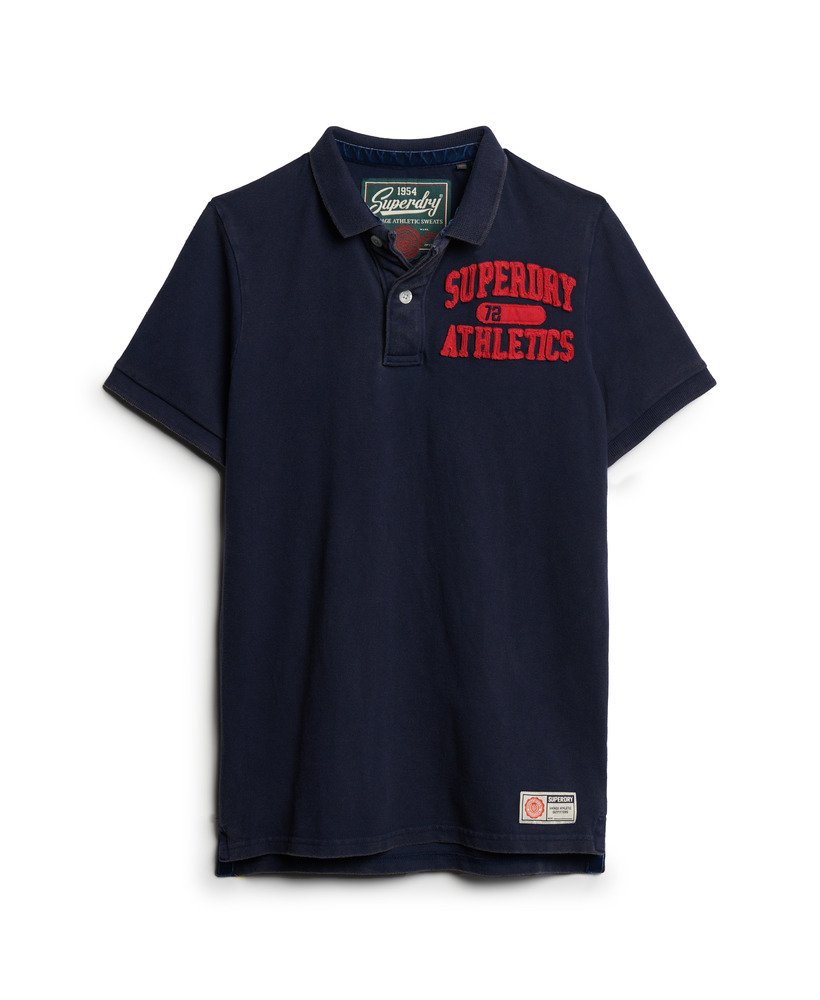 koszulka polo w stylu vintage w kolorze rich navy