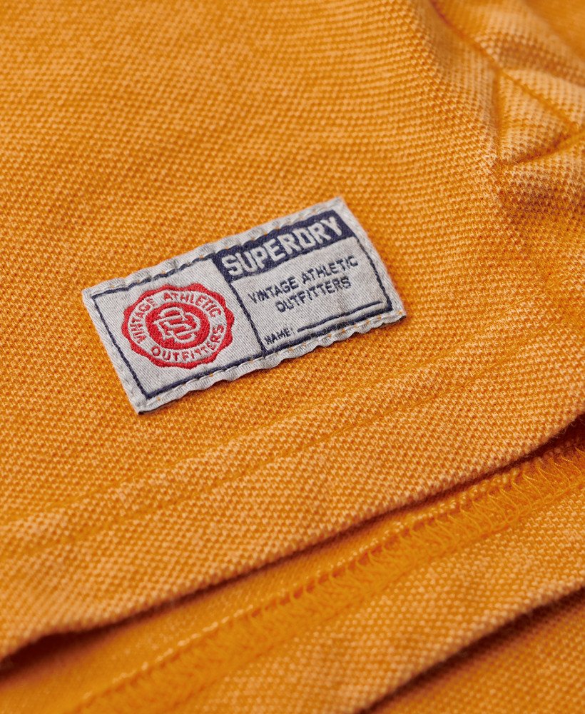koszulka polo w stylu vintage w kolorze track gold