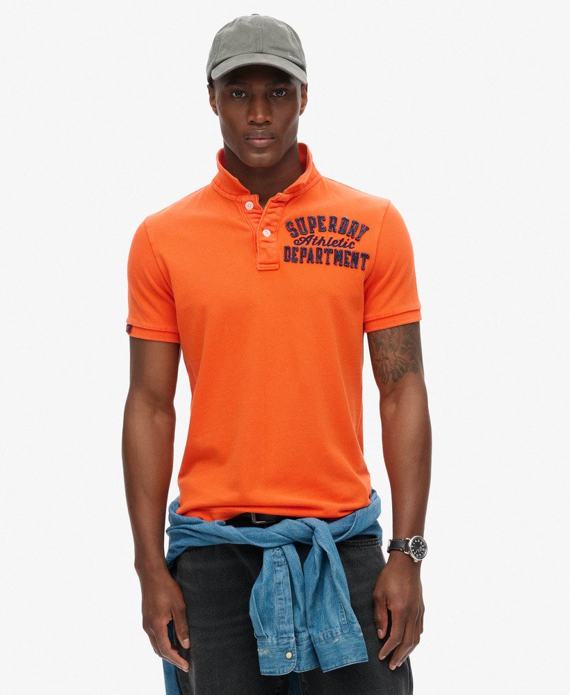 koszulka polo w stylu vintage w kolorze denver orange