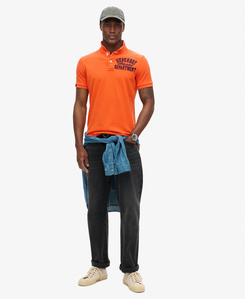 koszulka polo w stylu vintage w kolorze denver orange