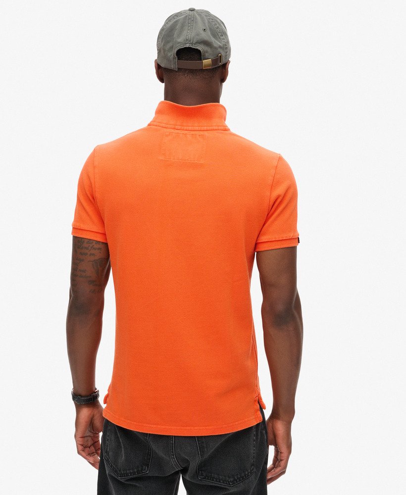 koszulka polo w stylu vintage w kolorze denver orange