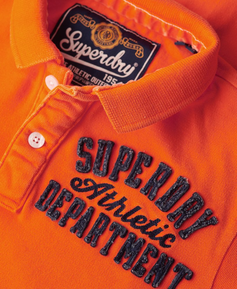 koszulka polo w stylu vintage w kolorze denver orange