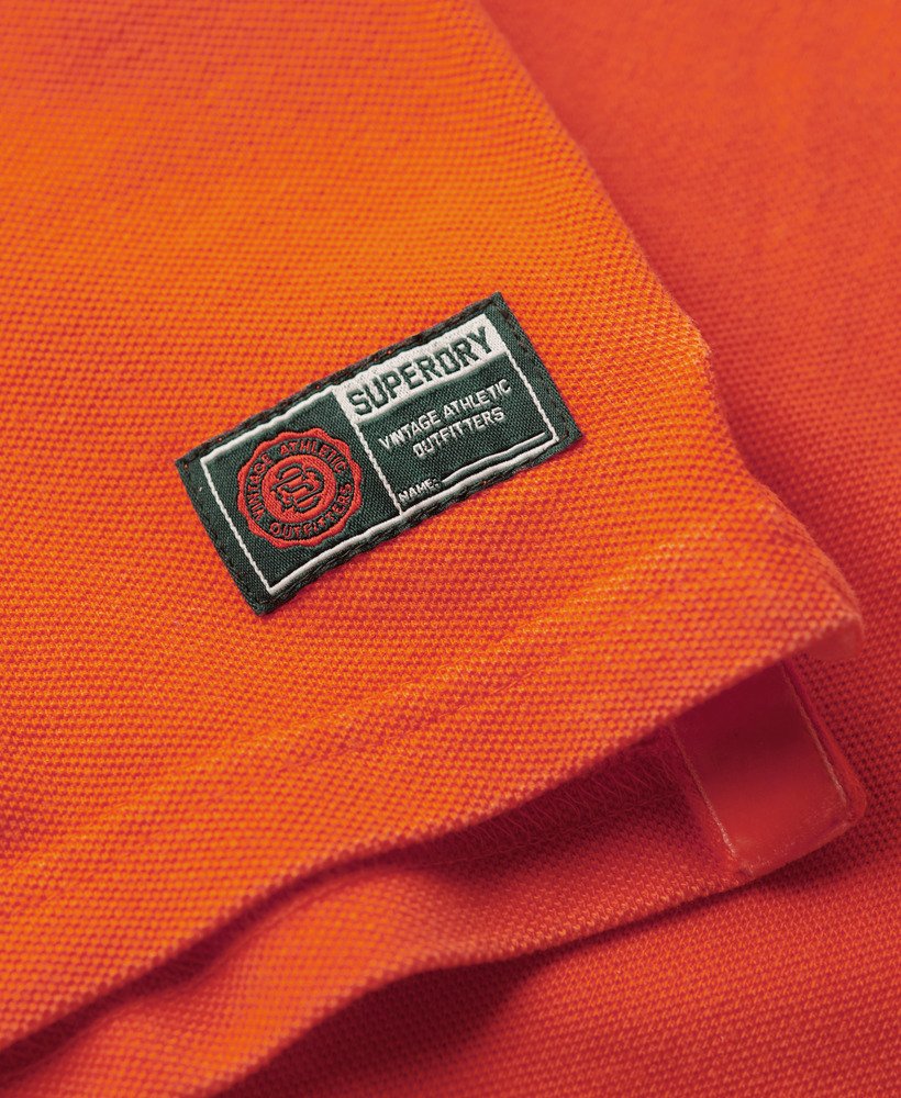 koszulka polo w stylu vintage w kolorze denver orange